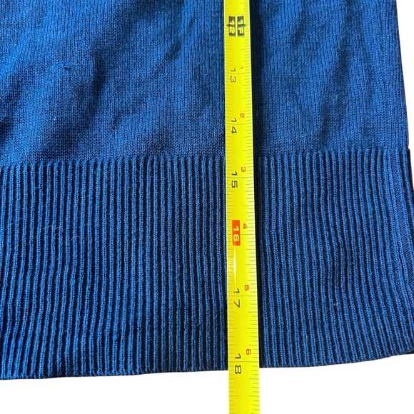 Croft & Barrow Women's Petite XS Navy Blue Long-Sleeve Button Cardigan Sweater - Picture 8 of 8